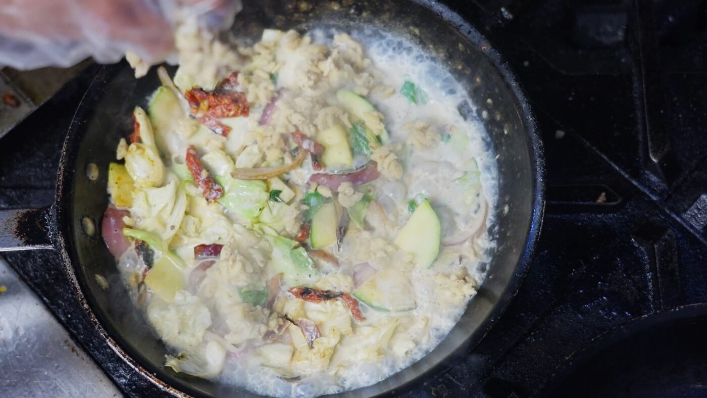 Close-up food video shot for restaurant social media marketing